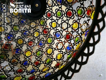 design lamp pendant lighting crystal Bohemia Retro droplight Iron handmade pendant lights for restaurants hanging lights bedroom