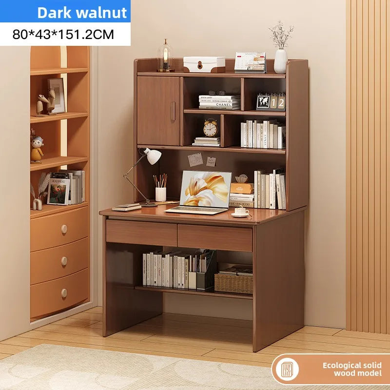 Aesthetic Desk Home Modern Simple Bookshelf Integrated Student Bedroom Learning To Write With Drawing Desk Office Computer Desk