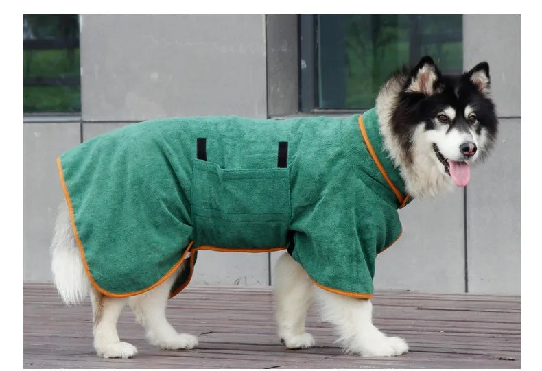 New Dog Bathrobe Absorbent Pet Quick Drying Bath Towel Dog Bath Towel Large Small Dogs Clean Absorbent Bathrobe Cat Pet Products