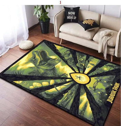 Jurassic Park Carpet Kids Carpets Living Room Tea Table Mats Bedroom Rug Washable Floor Mats Household Mat Dinosaur Carpet Decor