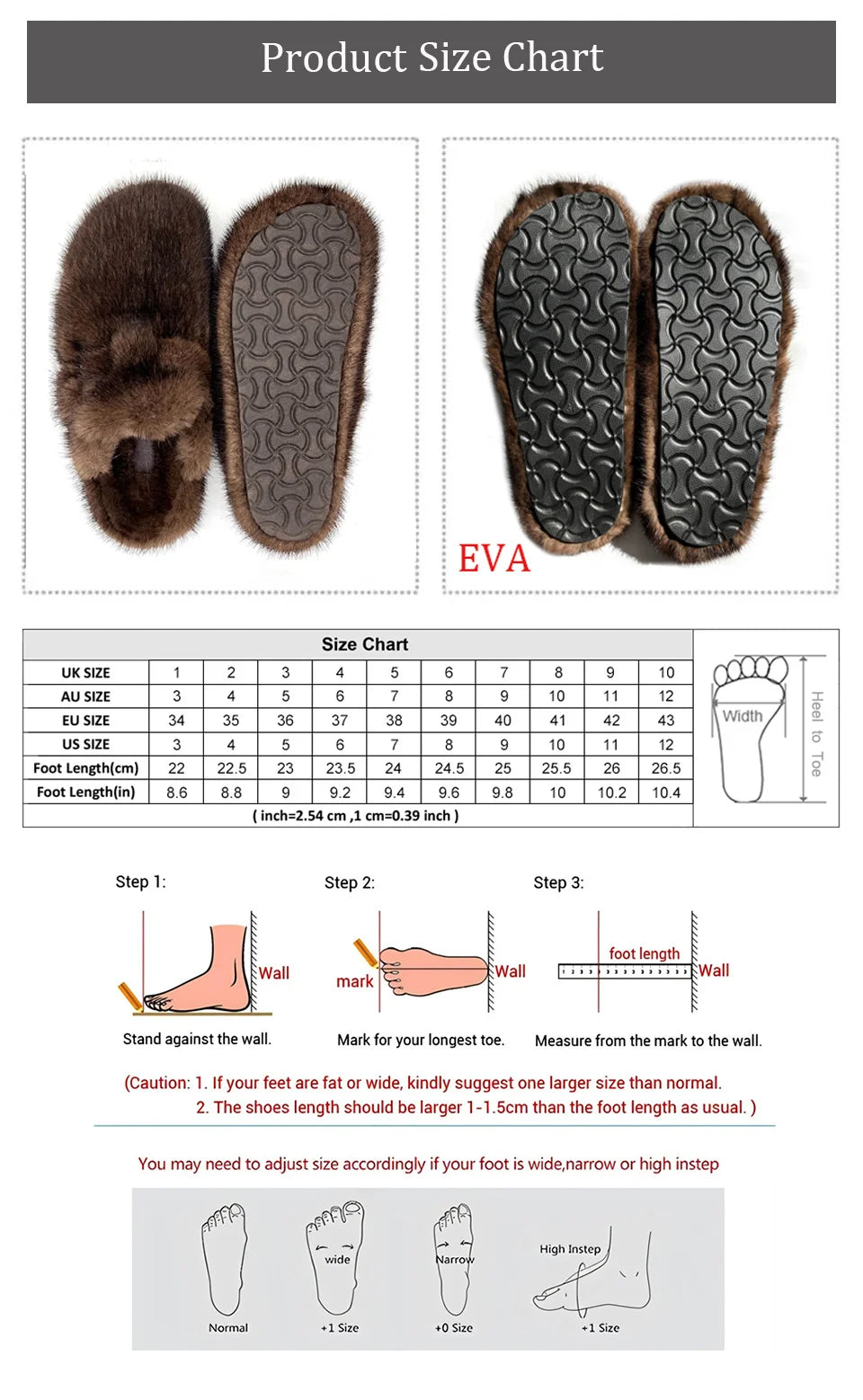 Female Luxury Real Mink Fur Slippers, Women's Clogs, Slip-on Casual Winter Shoes, Mules Shoes Women Luxury Designer Mink Slipper