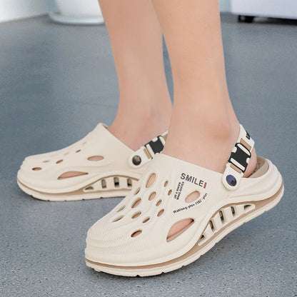 Summer Men's Beach Clogs Outdoor Sandals Comfortable Slippers EVA Slides For Men Casual Garden Shoes Male Women Beach Slippers