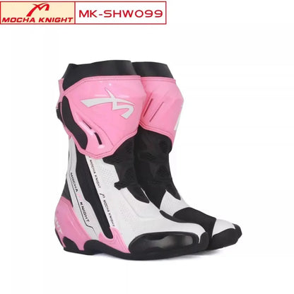 Mocha SH099 Motorcycle Track Riding Boots CE Certification Professional Racing Botas Waterproof Boots Double Botas Motocross
