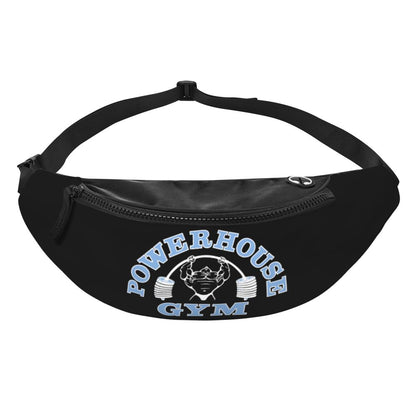 Powerhouse Gym Fanny Bag Custom Bodybuilders Fitness Crossbody Waist Pack Men Women Cycling Camping Phone Money Pouch