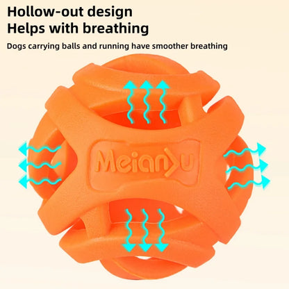 Floating Dog Chew Ball Indestructible Rubber Teeth Cleaning Molar Toy for Small-Medium Dogs Summer Pool Beach Water Play