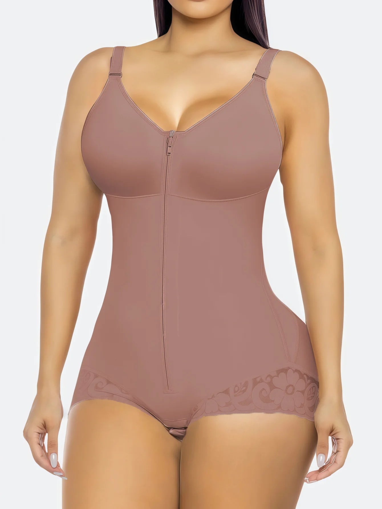 1pc Shapewear Double Compression Tummy Control Body Shaper Postpartum Butt Lifter Compression Garment