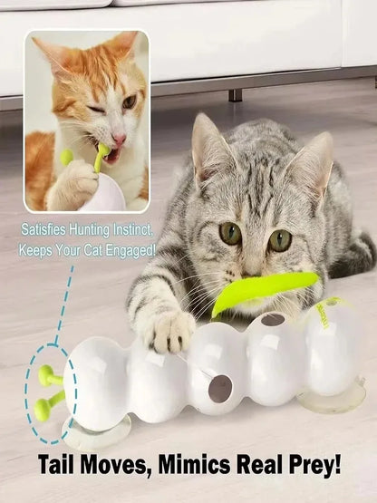 Homefish Intelligent Sensing Cat Toy Suction Cup Electric Self Entertaining And Entertaining Toy For Cats, Electric Charging