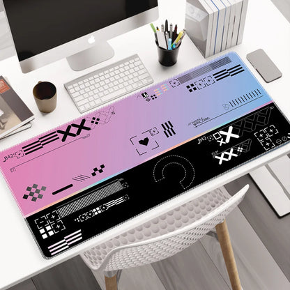 Gaming Clear Shortcut Keys Mouse Pad Cheat Sheet Keyboard Mousepad Desk Mat Rubber Protector Office User Anti Slip Esports Games