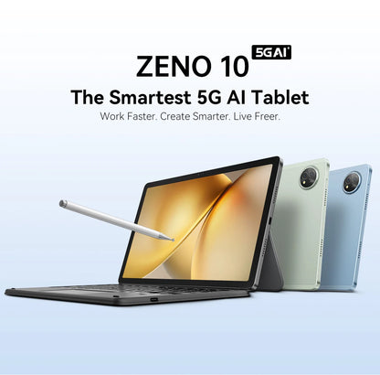 Blackview Zeno 10 5G AI Tablet 11-inch FHD+ 90Hz Display Widevine L1 UNISOC Tiger T8200 8800mAh Quad Speakers Android 15 Pad PC