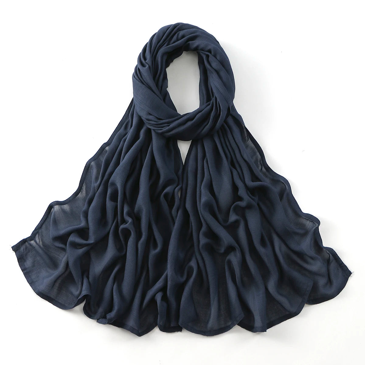 185*75cm Muslim Modal Hijab Rayon Cotton Shawls For Women Thin Plain Scarf Big Size Headscarf Islamic Turban Headband