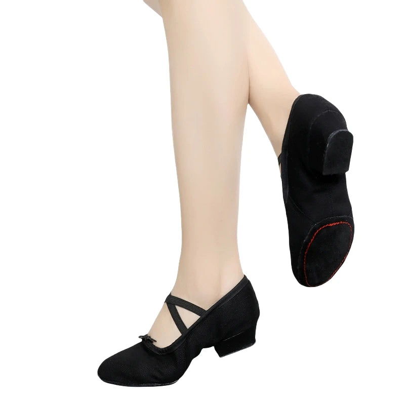 Ballet Dance Shoes Women Teacher Stage Training Shoes Soft Sole Slippers Yoga Belly Practice Shoes Girls Jazz Dancing Shoes