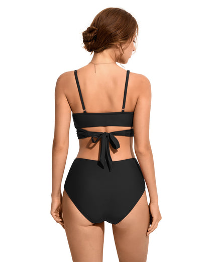 Push Up Bikini Women Swimsuits 2026 Sexy Swimwear Female Brazilian Bikini Set High Waist Biquini Swimming Suits Solid Beachwear