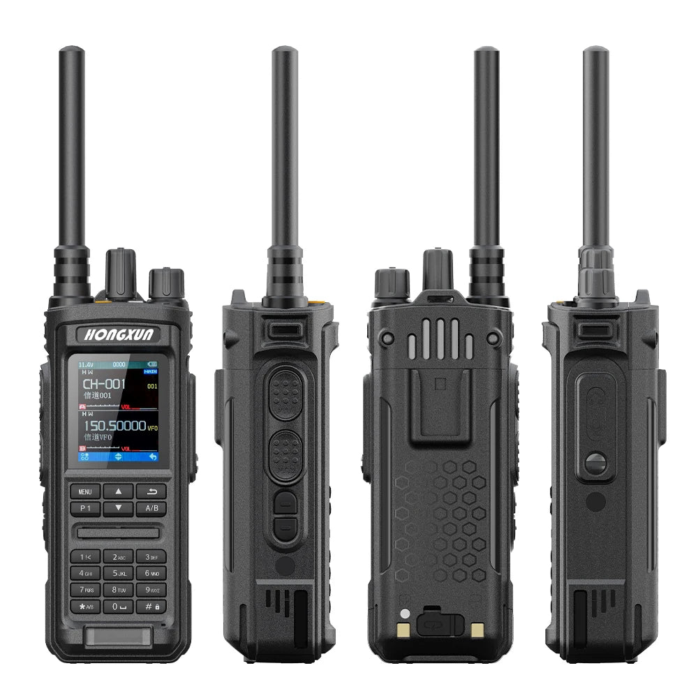 HX P8600 IP68 Handheld Walkie Talkie 10-20KM 136-174/400-520MHz LED Large Screen VOX FM Radio Long Range 20W Two Way Radio