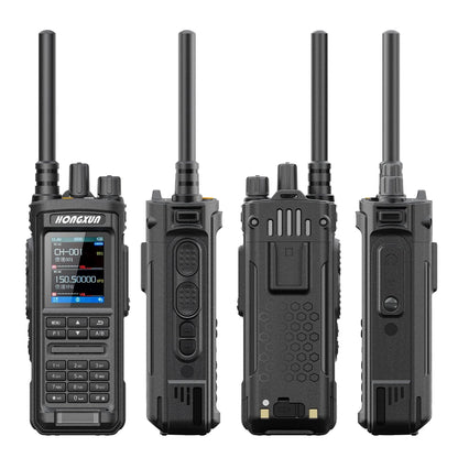 HX P8600 IP68 Handheld Walkie Talkie 10-20KM 136-174/400-520MHz LED Large Screen VOX FM Radio Long Range 20W Two Way Radio