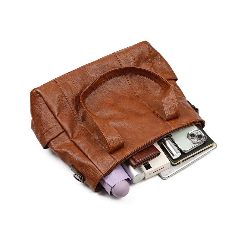 3 Set Women's New High-quality PU Leather Shoulder Cross-body Bags Luxury Designer Ladies Messenger Commuting Versatile Handbags