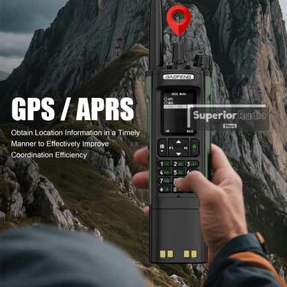 Baofeng DM-32 DMR Digital Walkie Talkie Upgraded Extended Battery High Capacity GPS APRS Dual Mode Analog Dual Time Slot  AM FM