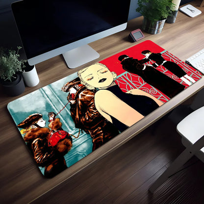 Mouse Pad MousePad Non-slip Lockedge V-Veil Office Student Gaming Manga Thickened Large Writing Pad Cushion