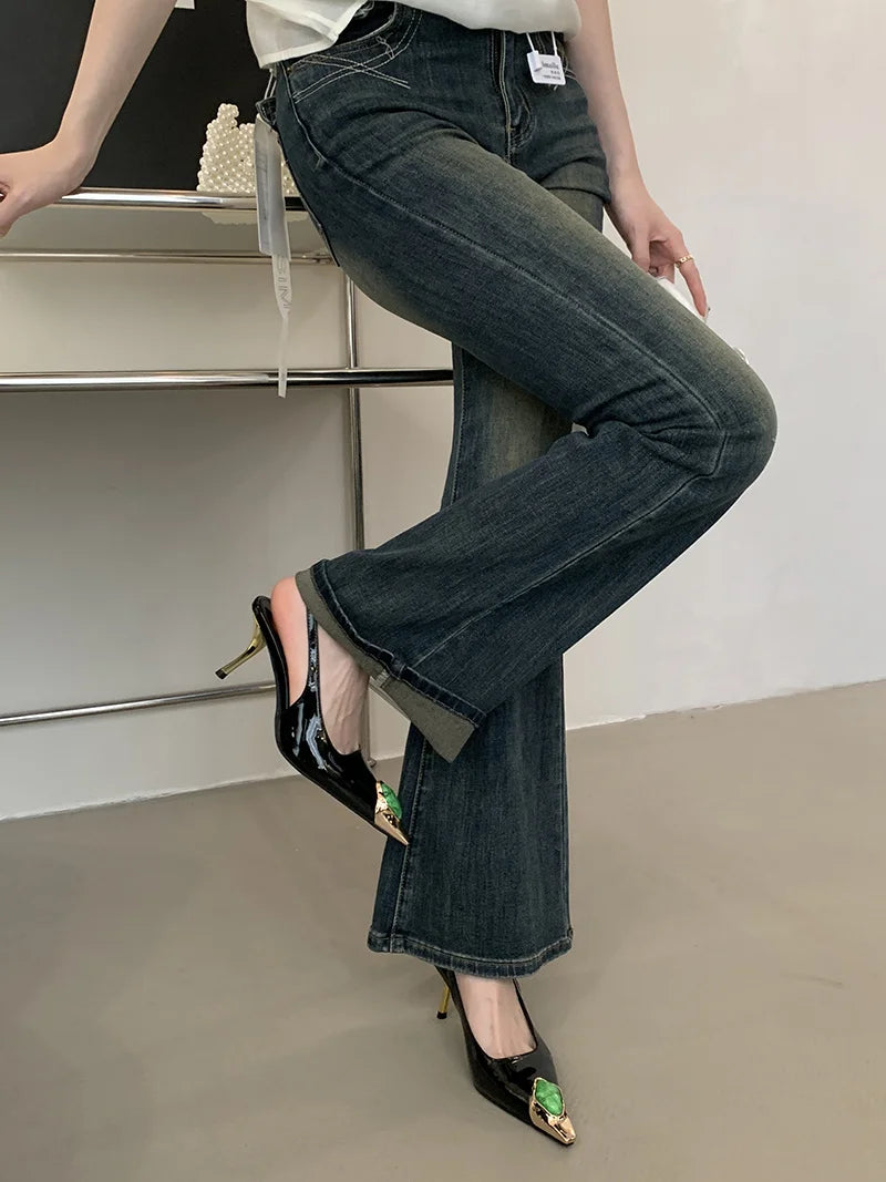Liyke Fashion Design Inlay Gems Pointed Toe Patent Leather Sexy Slingback Sandals Women Pumps High Heels Wedding Banquet Shoes