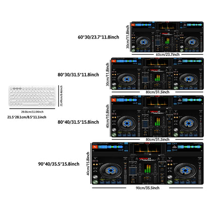 Radio Dj Large Professional Game Mouse Pad Keyboard Gamer Office Accessories Desk Mat Anime XXL Anti-Slip Desktop Mat Floor Mats