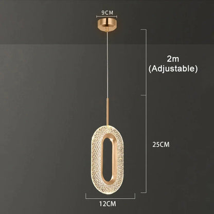 Nordic Ring LED Pendant Lights Indoor Hanging Lamp Room Decor For Bedside Bedroom Living Room Modern Pendant Lamp
