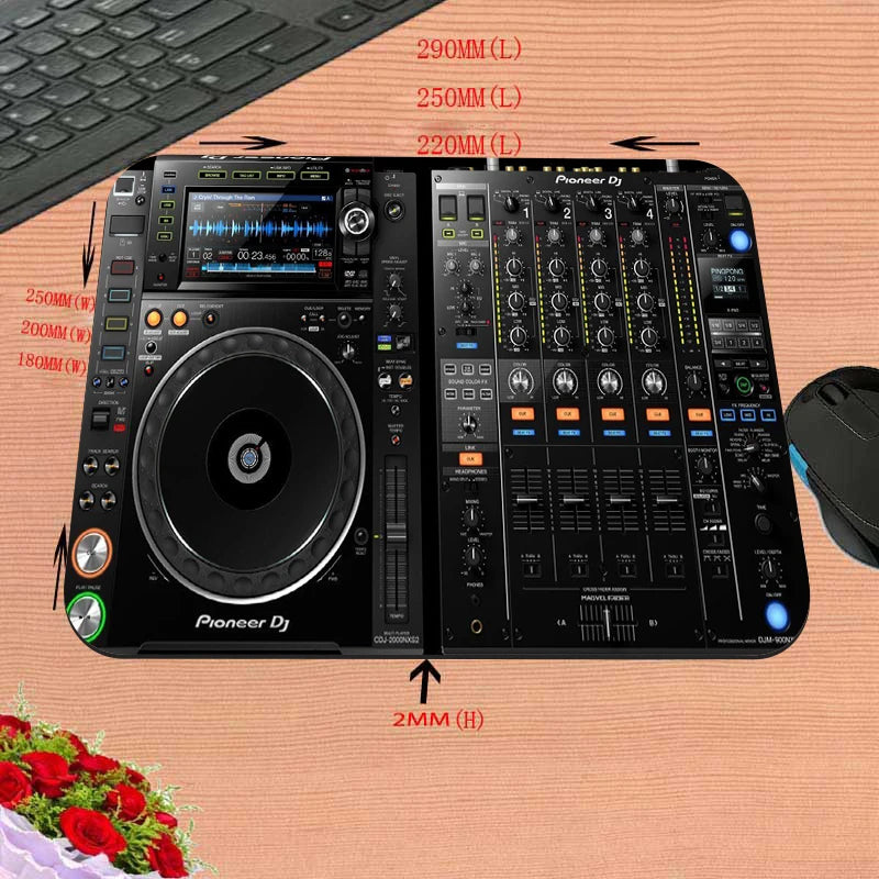 Mairuige Mixing-Console Pioneer Dj Keyboard Mouse Set Table Mat Laptop Accessories Mouse for Computer Mouse Mats Carpet Rog