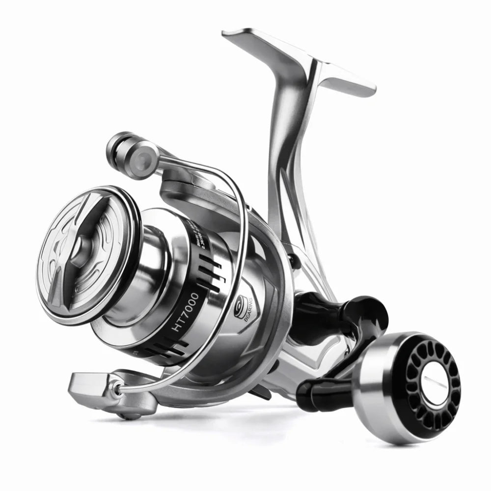 Fisherman Metal Spool Spinning Reel 5.2/1 Gear Ratio Heavy Duty Bait Cast Reel Comfortable Smooth Fishing Reel Lake Fishing