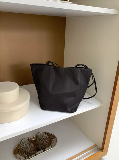 Casual Nylon Bucket Bags for Women Shoulder Bag Fashion Soft Women Bag NEW Tote Purses and Handbags Female Shopper Commuter Bags
