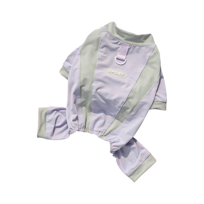 Dog Clothes Cooling Suit Jumpsuit Clothes Long Sleeve Pajamas Tracksuit For Small Dogs Chiwawa Yorkie Puppy Hoodie Bodysuit
