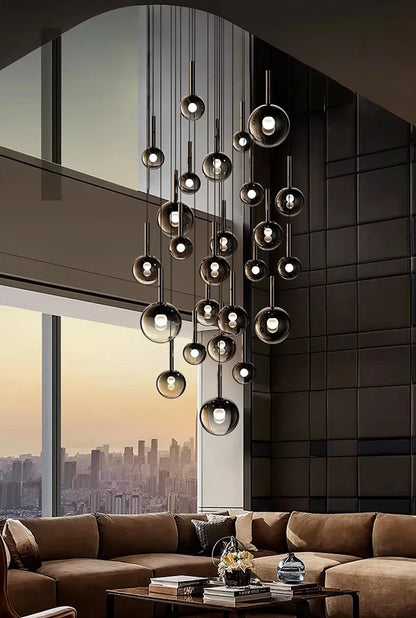 Modern home decor led lights pendant light lamps forstaircase Chandeliers for living room hanging light indoor lighting