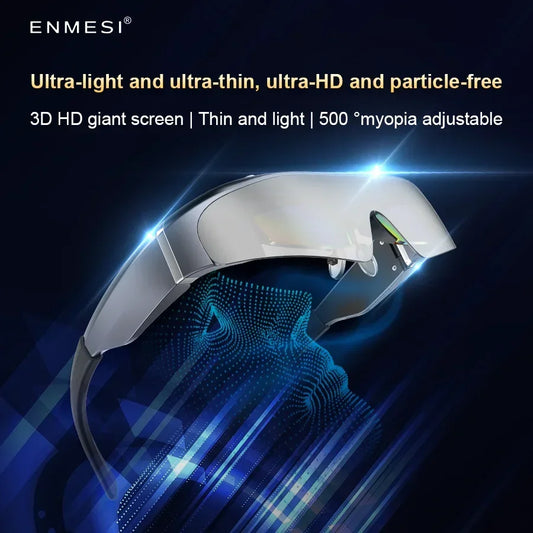 ENMESI V20 3D AR Smart Glasses 4K 200 Inch Max Screen VR All-in-One With Dual FHD Micro-OLED&0-500 Myopic Ddjustment for Phones