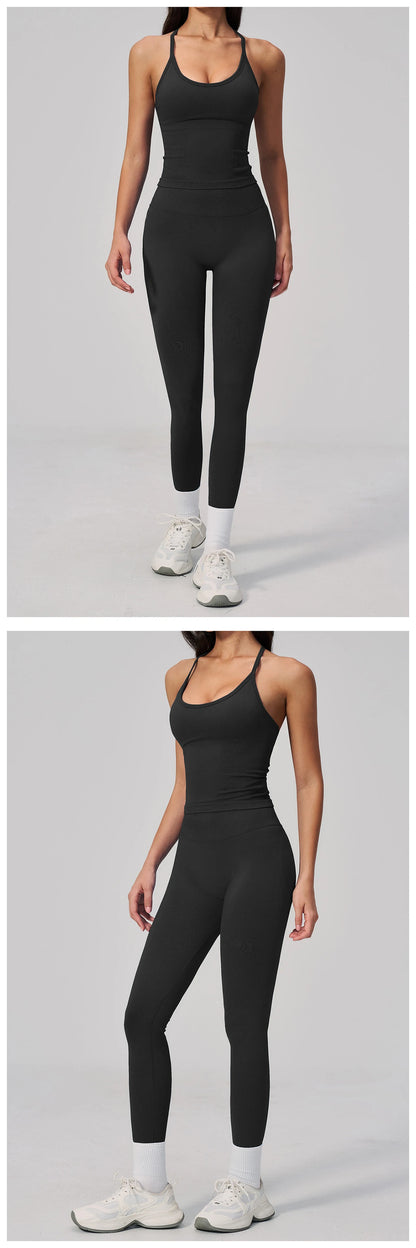 Fitness Suit 2PCS Women's Tracksuit Yoga Set Sports Outfits Gym Clothes Running Push Up Sportswear Female Workout Yoga Clothes