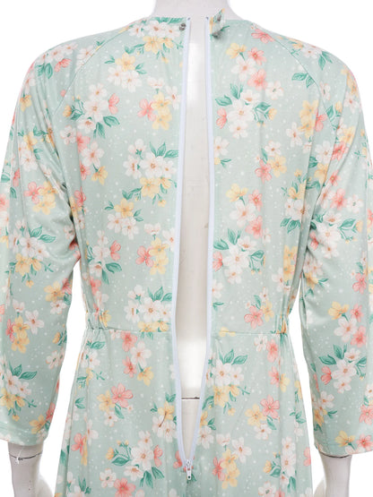 Women Special Need Adaptive Clothing Elderly Alzheimer Dementia Back Zipper Anti-Strip Nursing Jumpsuit Homewear Sleepwear