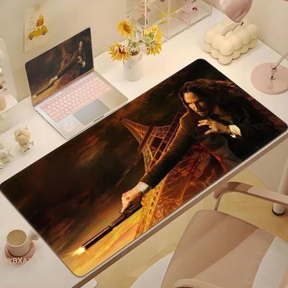 John Wick Mousepad Non-slip Lockedge Office Student Gaming Thickened Large Writing Pad Cushion 100x50