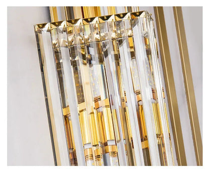 Luxury Hotel Lobby Large Big Crystal Wall Lamp for Club Hall Villa Living Room Bedroom Office Banquet Indoor Lighting Fixtures