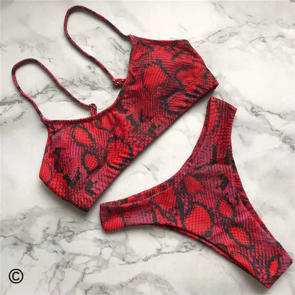 14 Color S - XL Sexy Leopard Bikini Women Swimwear Female Swimsuit Two-Pieces Bikini Set Brazilian Bather Bathing Suit Swim V871