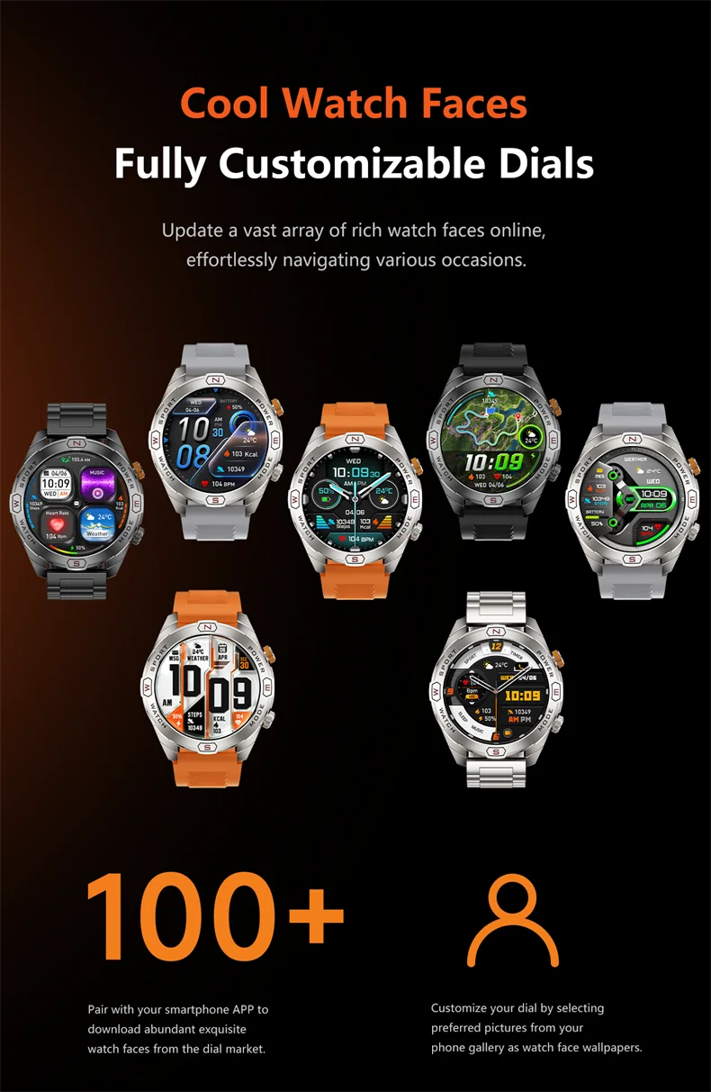 ChiBear Genuine Military Smart Watch Men: 1200 mAh Battery Compass GPS Sports Outdoor Watch Bluetooth Call Smartwatch 2026 New