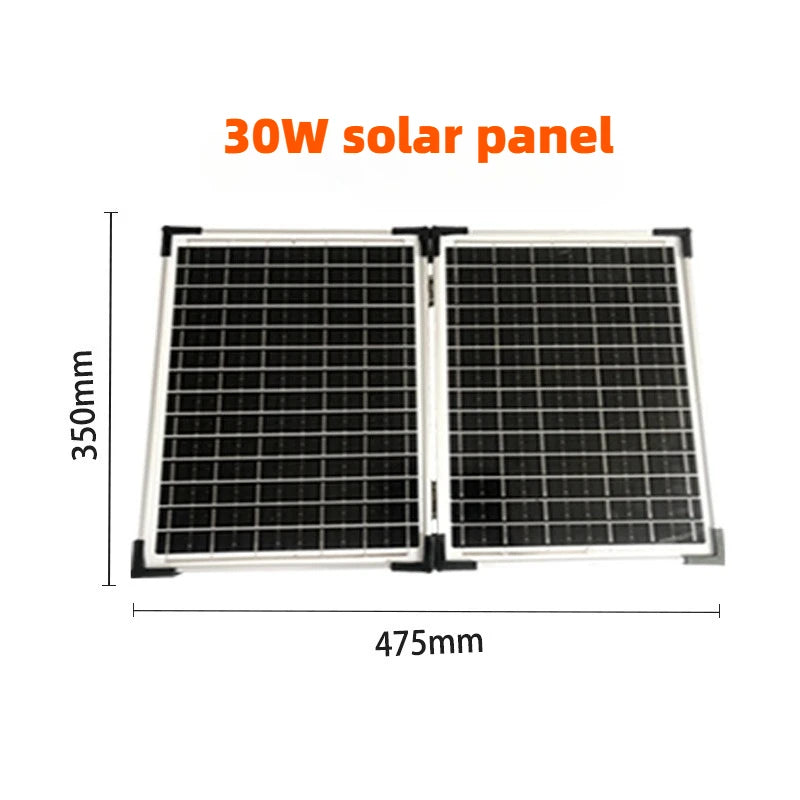 220V 400W Portable Power Station 192Wh Solar Generator Emergency Backup Battery Optional 30W Foldable Solar Panel for Camping