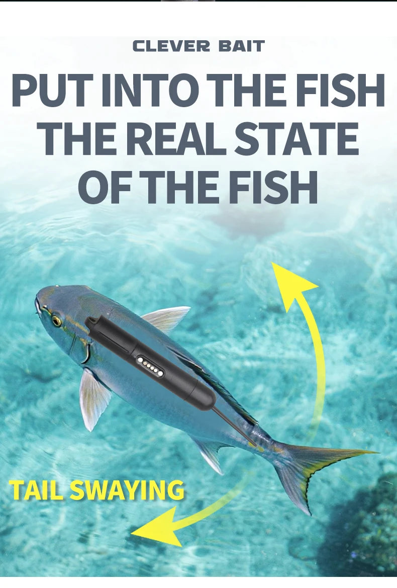 Rechargeable ABS Robotic Bionic Lure Auto-Swimming Sinking Revives Dead Bait Fishing  Clever Bait Smart Bait Fishing Lure