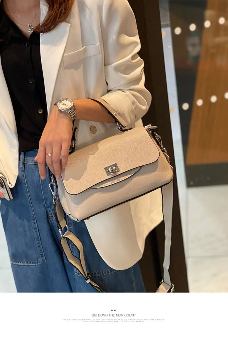 Genuine Leather Women's Bag Luxury Designer Crossbody Bags High Quality Cowhide Women Shoulder Bag Female Handbags M8863