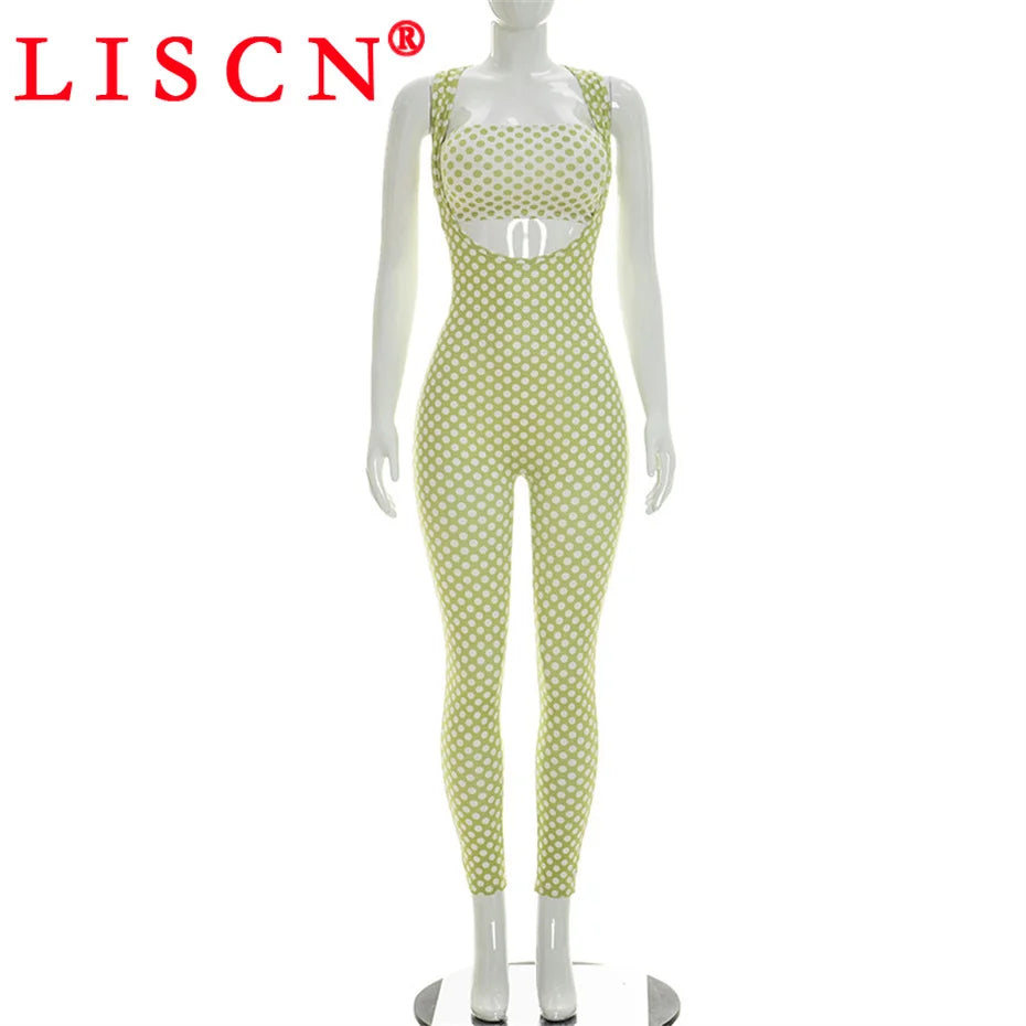 10 Wholesale Rompers Women Sleeveless Halter Lace Up Backless Jumpsuits Sexy Foot-pressing Y2k Fashion Clothing K17113