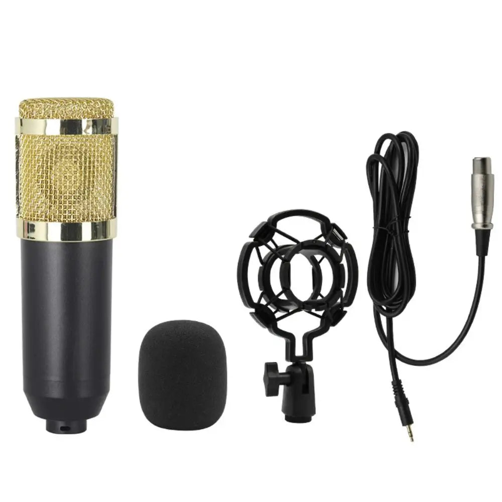 BM800 Condenser Microphone Kit Streaming Mobile Phone Voice Changer Microphone Computer Sound Card Live Podcast Equipment Bundle