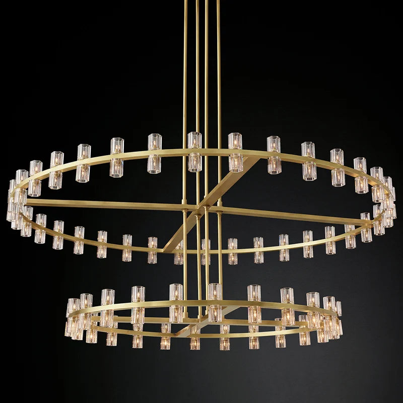 Villa Duplex Chandelier New Light Luxury Light Post Modern Crystal Chandelier Light Luxury For Living Room Lamp Home Decoration