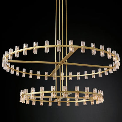Villa Duplex Chandelier New Light Luxury Light Post Modern Crystal Chandelier Light Luxury For Living Room Lamp Home Decoration