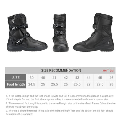 Motocross Boots Motorcycle Anti-fall Riding Adventure Low Boots Touring Motorcycle Waterproof Riding Boots Moto Riding Gear