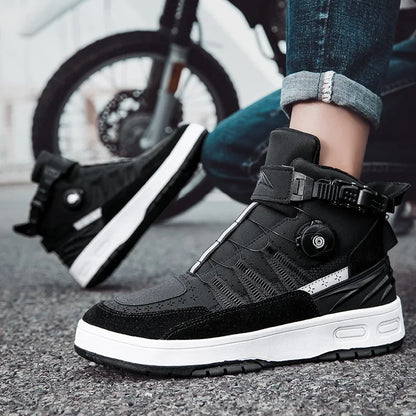 Hot Off-road Riding Shoes Protection Bike Boots for Couples Men Sports Shoes for Professional Racers Moto Shoes Moto Equipment