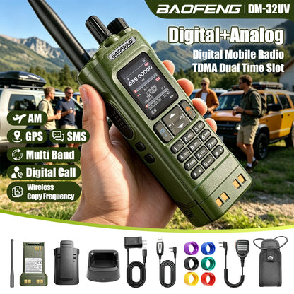 Aofeng's New DM-32UV Digital Walkie-Talkie, High-Power Car-Mounted Self-Driving Civilian Radio, Baofeng Handheld Device