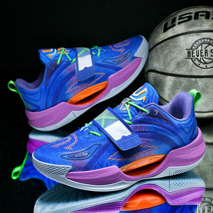 Unisex Basketball Shoes High-quality Mesh Comfort Outdoor Sports Court Basketball Shoes Soft Soled Rebound Sneakers for Men