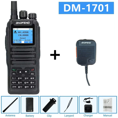 Dmr Digital Two Way Radio Baofeng Dm-1701 Dual Band Vhf/Uhf 3000 Channel Dual Time Slot Ham Radio For Professional Communication
