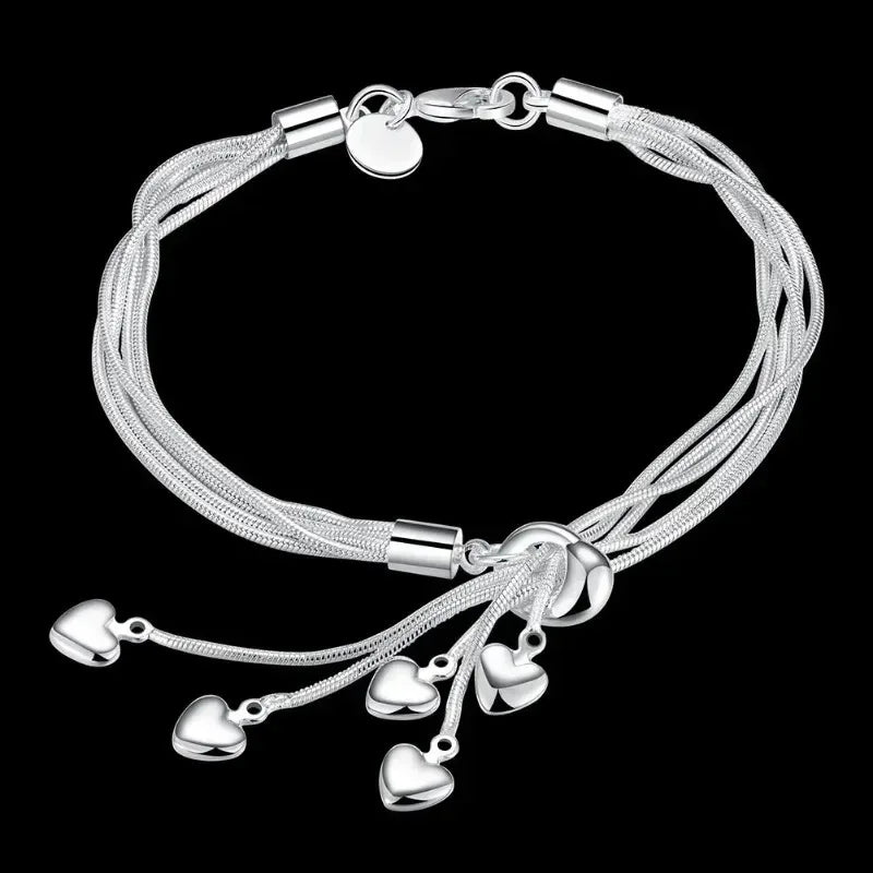 925 Sterling Silver Bracelet Woman Vintage Luxury Original Jewelry Accessories Fashion Designer Party Wedding Jewelry Gifts 2025