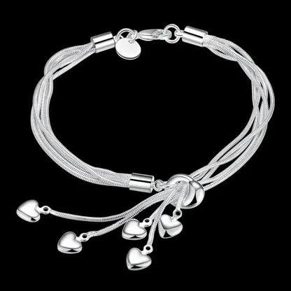 925 Sterling Silver Bracelet Woman Vintage Luxury Original Jewelry Accessories Fashion Designer Party Wedding Jewelry Gifts 2025